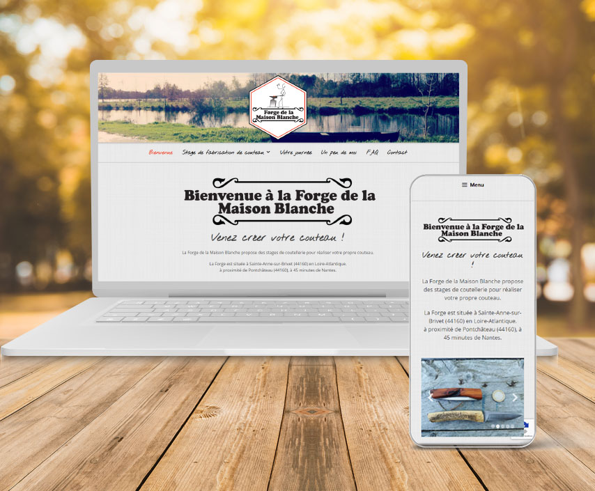 forge maison blanche coutelier forge stage savenay pontchateau 44260 creation site internet webdesign la toile numerique